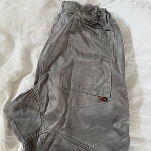 Freecity silver satin pants RARE